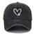 Unisex Casual Modern Style Minimalist Heart Shape Printing Wide Eaves Baseball Cap