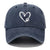 Unisex Casual Modern Style Simple Style Heart Shape Printing Wide Eaves Baseball Cap