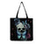 Unisex Casual Punk Skull Shopping Bags