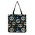 Unisex Casual Punk Skull Shopping Bags