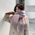 Unisex Casual Minimalist Classic Style Lattice Imitation Cashmere Scarf