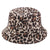 Unisex Casual Simple Style Leopard Wide Eaves Bucket Hat