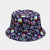 Unisex Casual Simple Style Printing Sun Leaves Printing Wide Eaves Bucket Hat