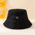 Unisex Casual Simple Style Smile Face Printing Wide Eaves Bucket Hat