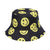 Unisex Casual Smile Face Flat Eaves Bucket Hat