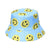 Unisex Casual Smile Face Flat Eaves Bucket Hat