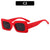 Unisex Casual Solid Color Ac Square Full Frame Sunglasses