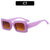 Unisex Casual Solid Color Ac Square Full Frame Sunglasses