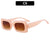 Unisex Casual Solid Color Ac Square Full Frame Sunglasses