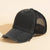 Unisex Casual Solid Color Curved Eaves Baseball Cap