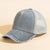 Unisex Casual Solid Color Curved Eaves Baseball Cap