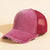 Unisex Casual Solid Color Curved Eaves Baseball Cap