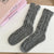 Unisex Casual Solid Color Polyacrylonitrile Fiber Crew Socks A Pair