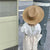 Unisex Casual Solid Color Wide Eaves Sun Hat