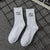 Unisex Casual Sports Letter Cotton Crew Socks A Pair