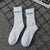 Unisex Casual Sports Letter Cotton Crew Socks A Pair