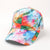 Unisex Casual Tie Dye Printing Curved Eaves Baseball Cap