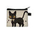 Unisex Cat Polyester Zipper Coin Purses