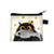 Unisex Cat Polyester Zipper Coin Purses