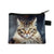 Unisex Cat Polyester Zipper Coin Purses