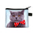 Unisex Cat Polyester Zipper Coin Purses