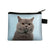 Unisex Cat Polyester Zipper Coin Purses