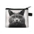 Unisex Cat Polyester Zipper Coin Purses