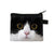 Unisex Cat Polyester Zipper Coin Purses