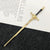 Unisex Chinoiserie Retro Ethnic Style Geometric Sword Alloy Plating Hairpin