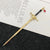 Unisex Chinoiserie Retro Ethnic Style Geometric Sword Alloy Plating Hairpin