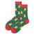 Unisex Christmas Cartoon Cotton Crew Socks A Pair