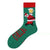 Unisex Christmas Cartoon Cotton Crew Socks A Pair