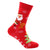 Unisex Christmas Santa Claus Cotton Crew Socks A Pair