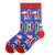 Unisex Christmas Santa Claus Cotton Crew Socks A Pair