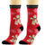 Unisex Christmas Santa Claus Elk Cotton Blending Jacquard Ankle Socks