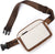 Unisex Classic Style Color Block Pu Leather Waterproof Waist Bags