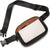 Unisex Classic Style Color Block Pu Leather Waterproof Waist Bags