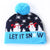 Unisex Classic Style Deer Pom Poms Eaveless Wool Cap