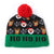 Unisex Classic Style Deer Pom Poms Eaveless Wool Cap