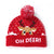 Unisex Classic Style Deer Pom Poms Eaveless Wool Cap