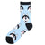 Unisex Classic Style Geometric Cotton Crew Socks A Pair