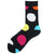 Unisex Classic Style Geometric Cotton Crew Socks A Pair