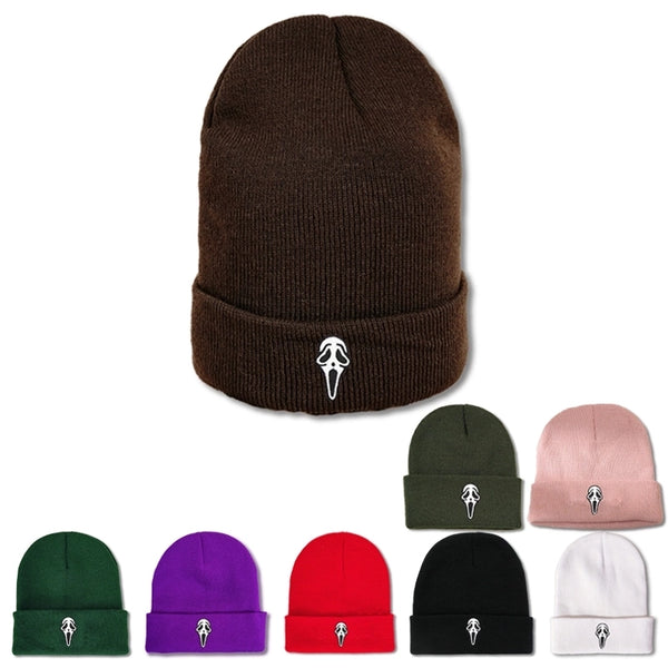 Unisex Commute Skull Eaveless Beanie Hat