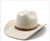 Unisex Cowboy Style Solid Color Wide Eaves Straw Hat