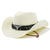 Unisex Cowboy Style Solid Color Wide Eaves Straw Hat