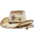 Unisex Cowboy Style Star Crimping Straw Hat