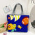 Unisex Cute Animal Smile Face Canvas Shopping Bags