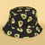 Unisex Cute Cartoon Fruit Watermelon Flat Eaves Bucket Hat