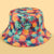 Unisex Cute Cartoon Fruit Watermelon Flat Eaves Bucket Hat