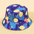 Unisex Cute Cartoon Fruit Watermelon Flat Eaves Bucket Hat